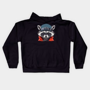 Raccoon Boy Kids Hoodie